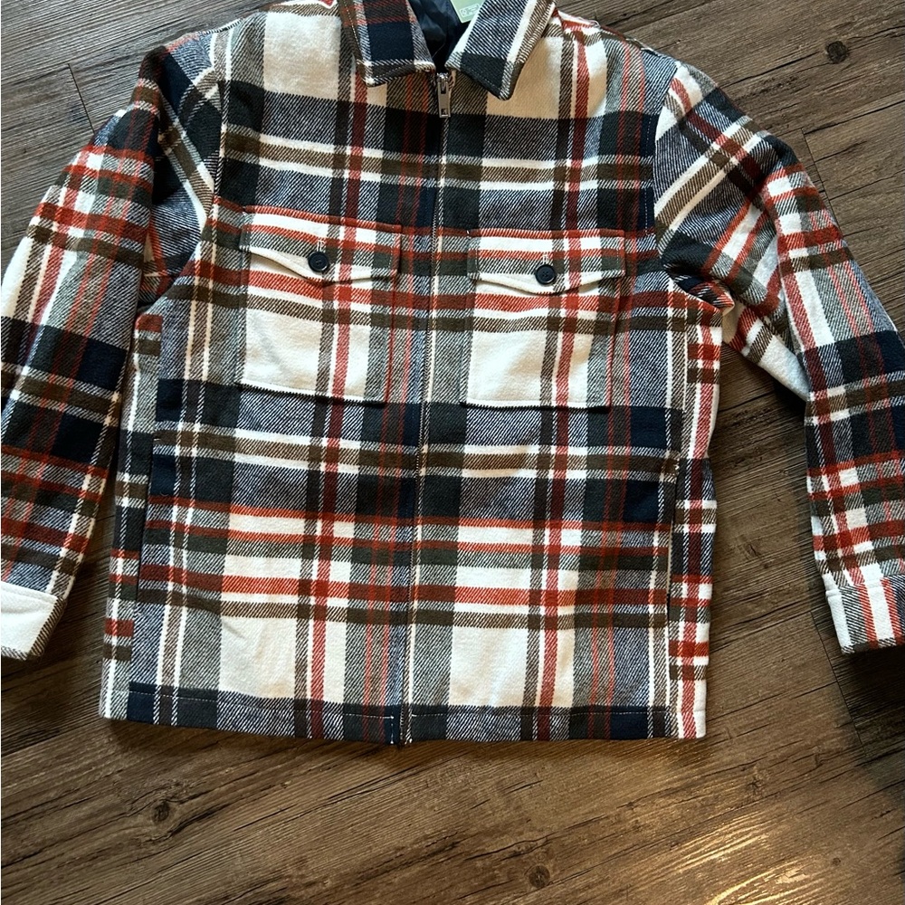H&M Multicolor Plaid Shirt Jacket